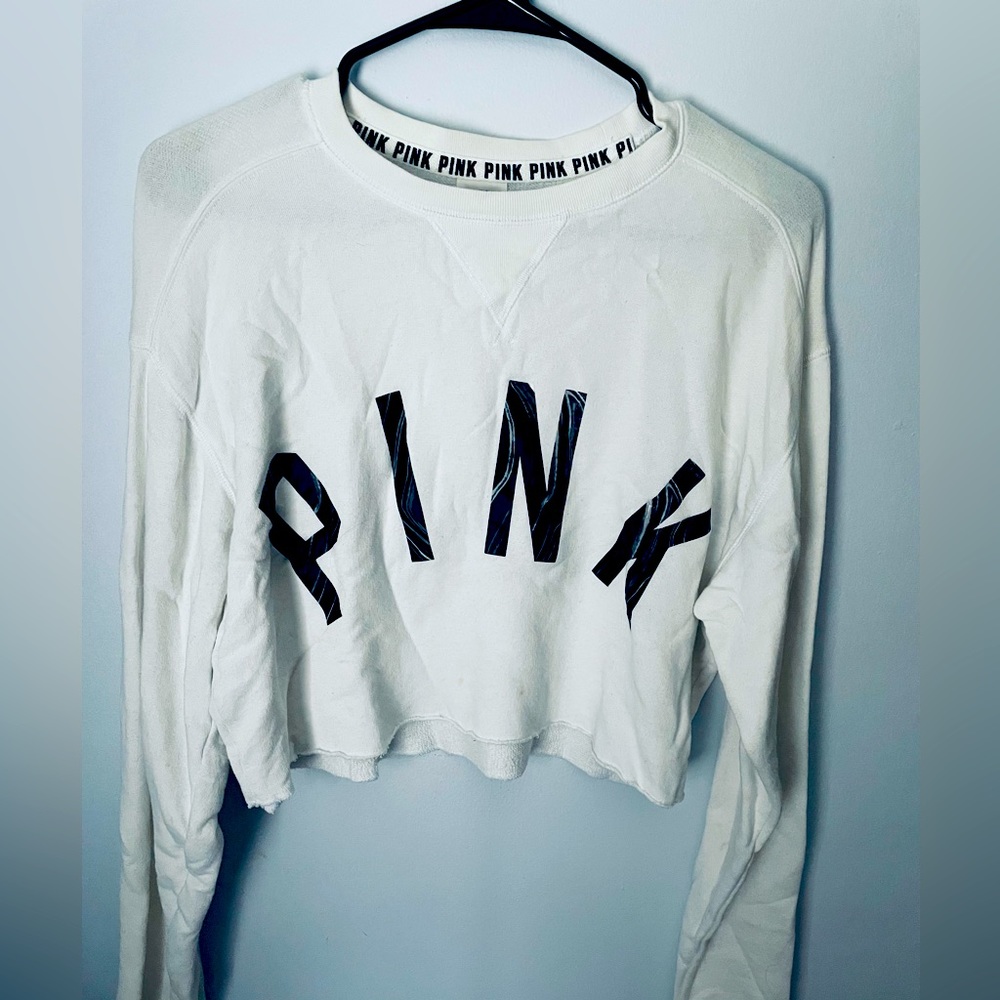White xs Pink crewneck